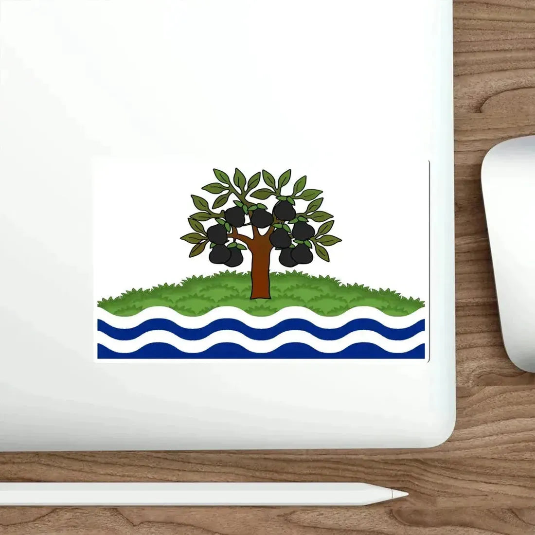 Flag of Worcestershire UK STICKER Vinyl Die-Cut Decal - The Sticker Space