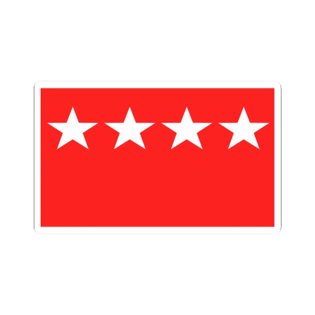 Flag of Workers Party Pakistan (Pakistan) STICKER Vinyl Kiss-Cut Decal 2 Inch White - The Sticker Space