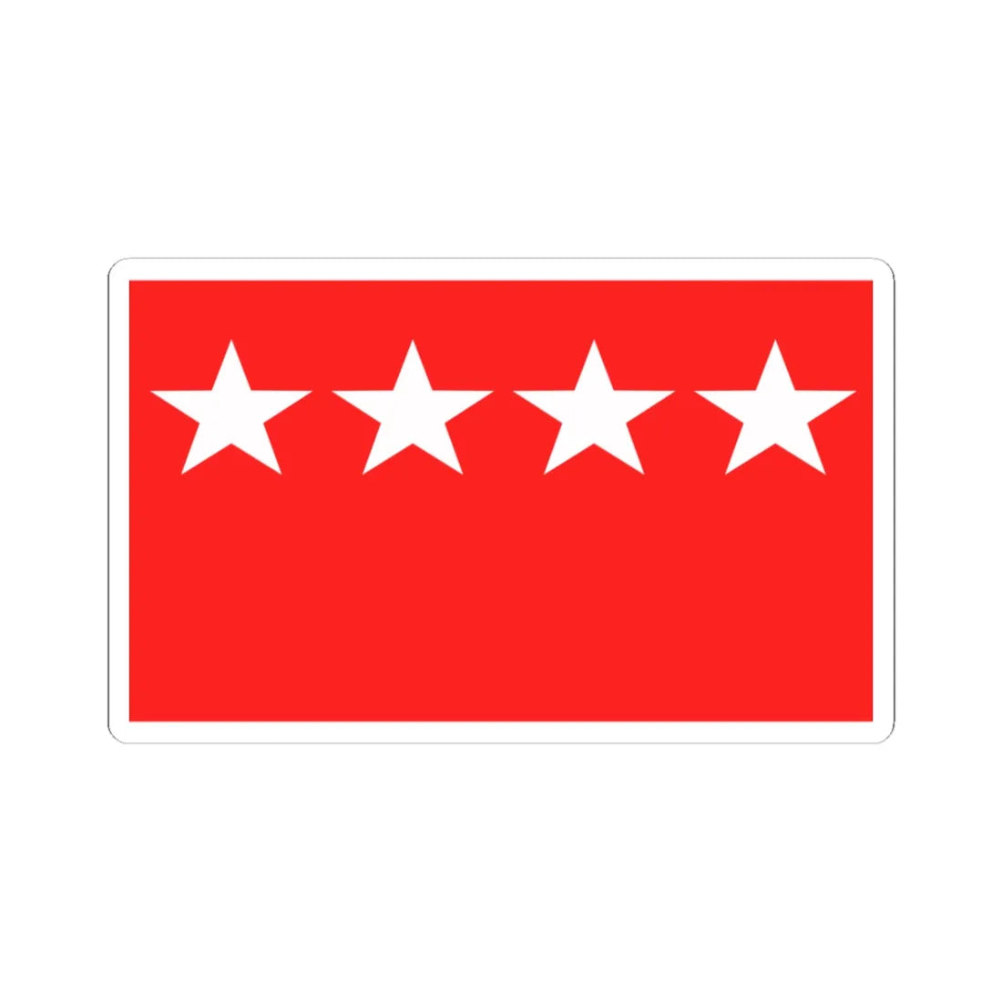 Flag of Workers Party Pakistan (Pakistan) STICKER Vinyl Kiss-Cut Decal 3 Inch White - The Sticker Space