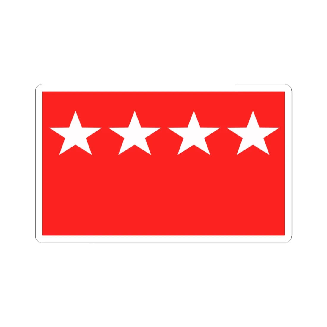 Flag of Workers Party Pakistan (Pakistan) STICKER Vinyl Kiss-Cut Decal 4 Inch White - The Sticker Space