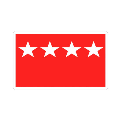 Flag of Workers Party Pakistan (Pakistan) STICKER Vinyl Kiss-Cut Decal 4 Inch White - The Sticker Space