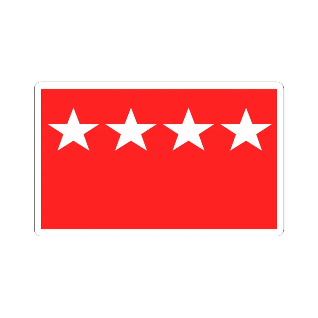 Flag of Workers Party Pakistan (Pakistan) STICKER Vinyl Kiss-Cut Decal 6 Inch White - The Sticker Space