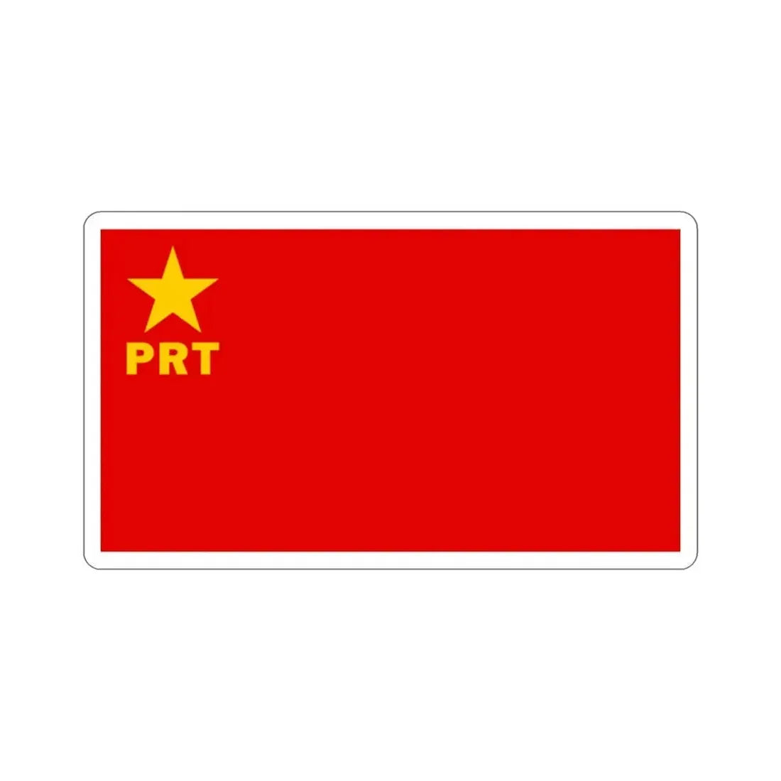 Flag of Workers' Revolutionary Party PRT STICKER Vinyl Die-Cut Decal 2 Inch - The Sticker Space