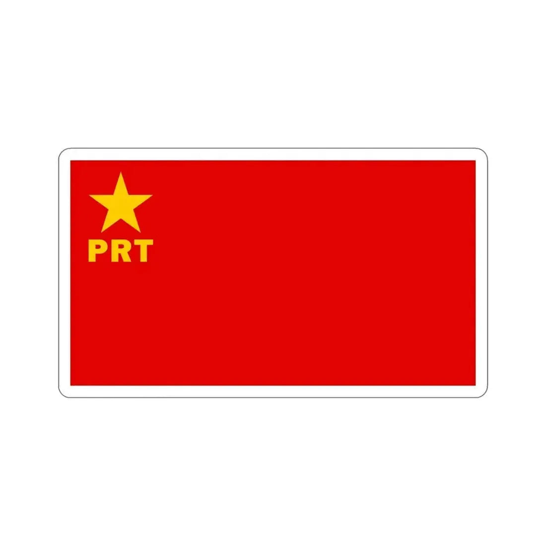 Flag of Workers' Revolutionary Party PRT STICKER Vinyl Die-Cut Decal 5 Inch - The Sticker Space