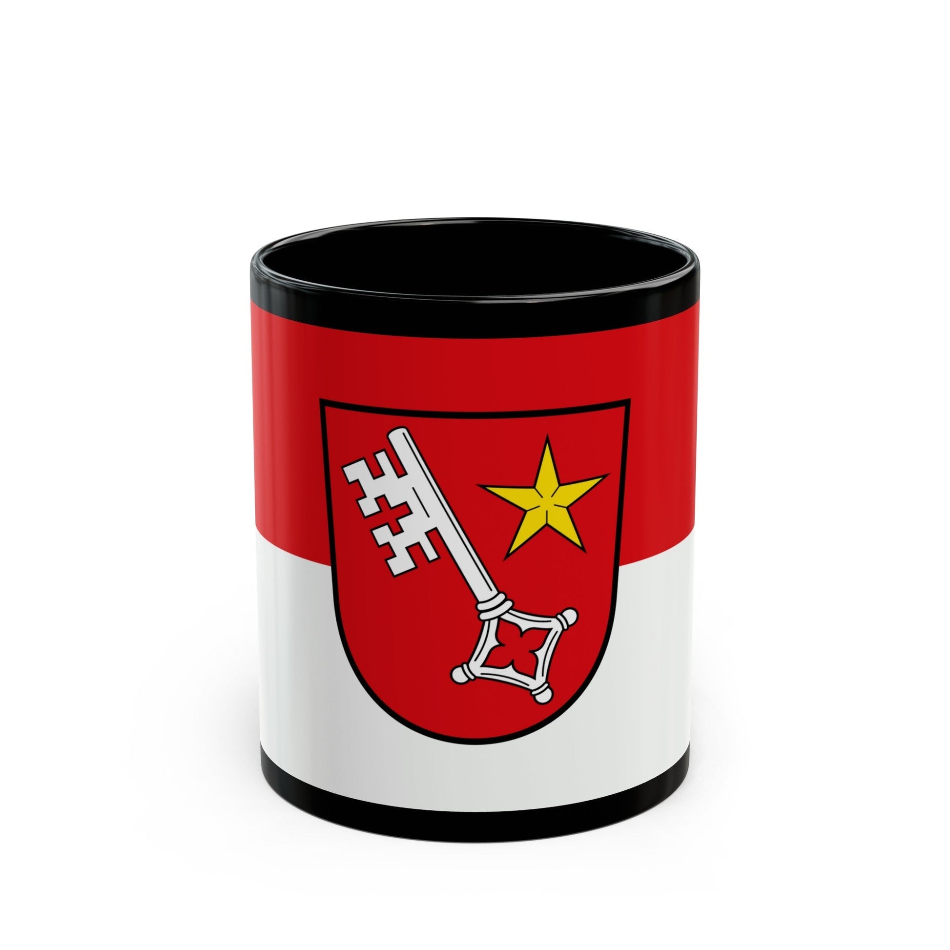 Flag of Worms Germany - Black Coffee Mug-11oz-The Sticker Space