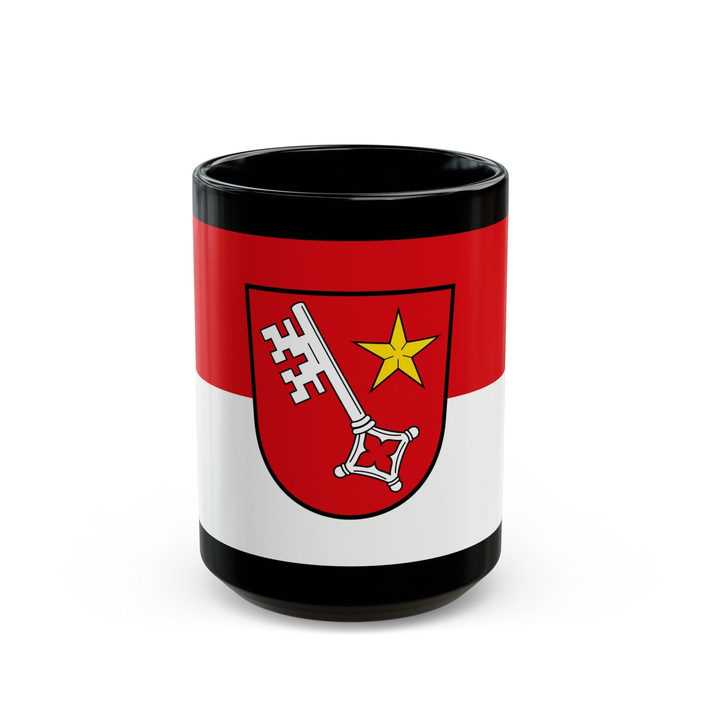 Flag of Worms Germany - Black Coffee Mug-15oz-The Sticker Space