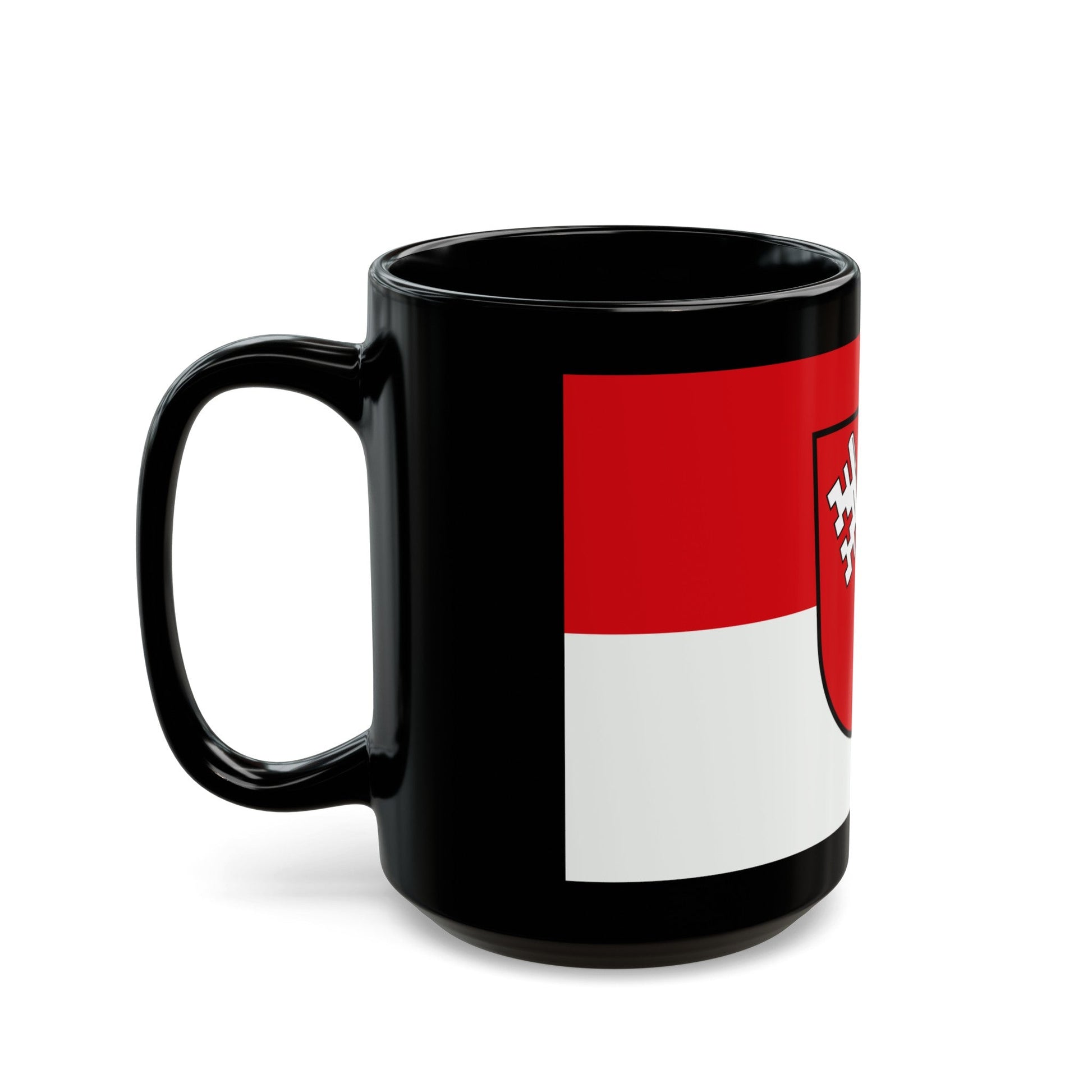 Flag of Worms Germany - Black Coffee Mug-The Sticker Space