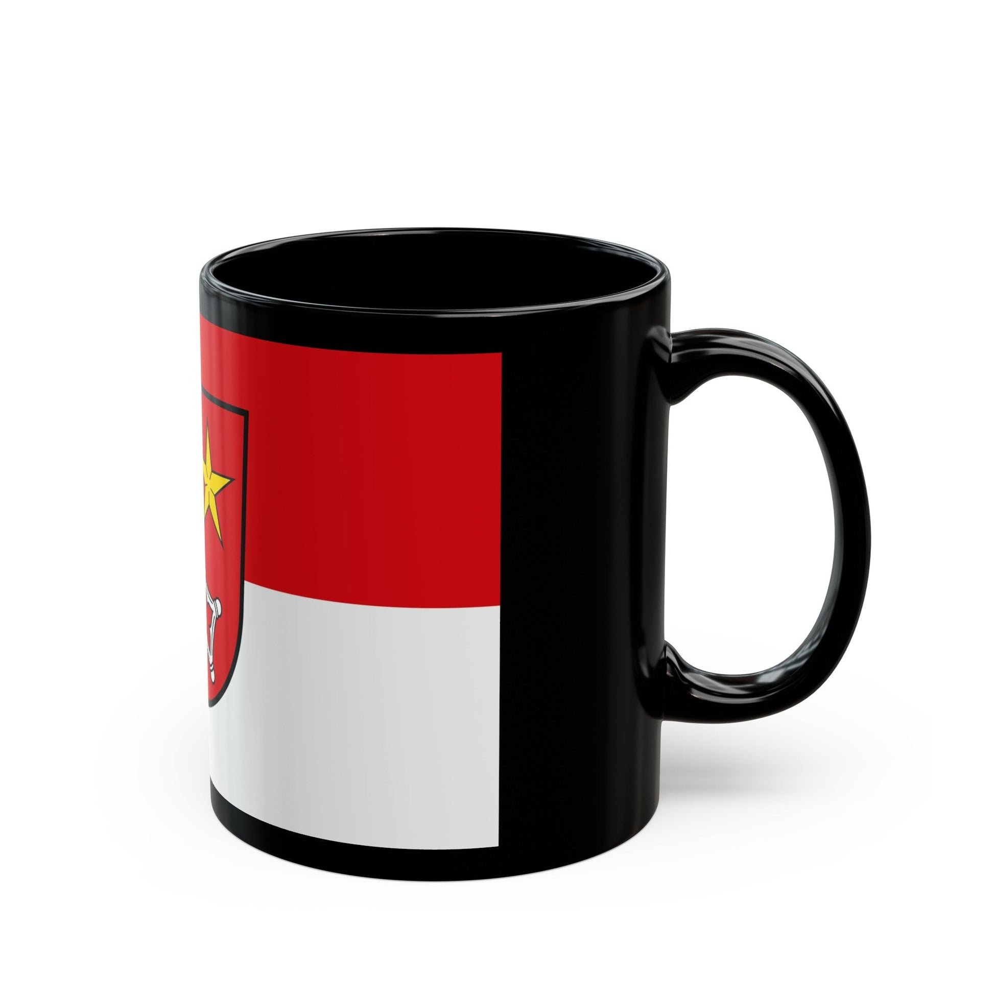 Flag of Worms Germany - Black Coffee Mug-The Sticker Space