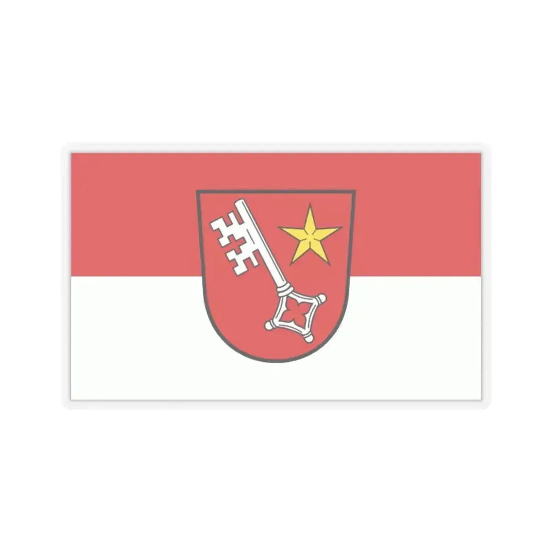 Flag of Worms Germany - STICKER Vinyl Kiss-Cut Decal 2 Inch Transparent - The Sticker Space