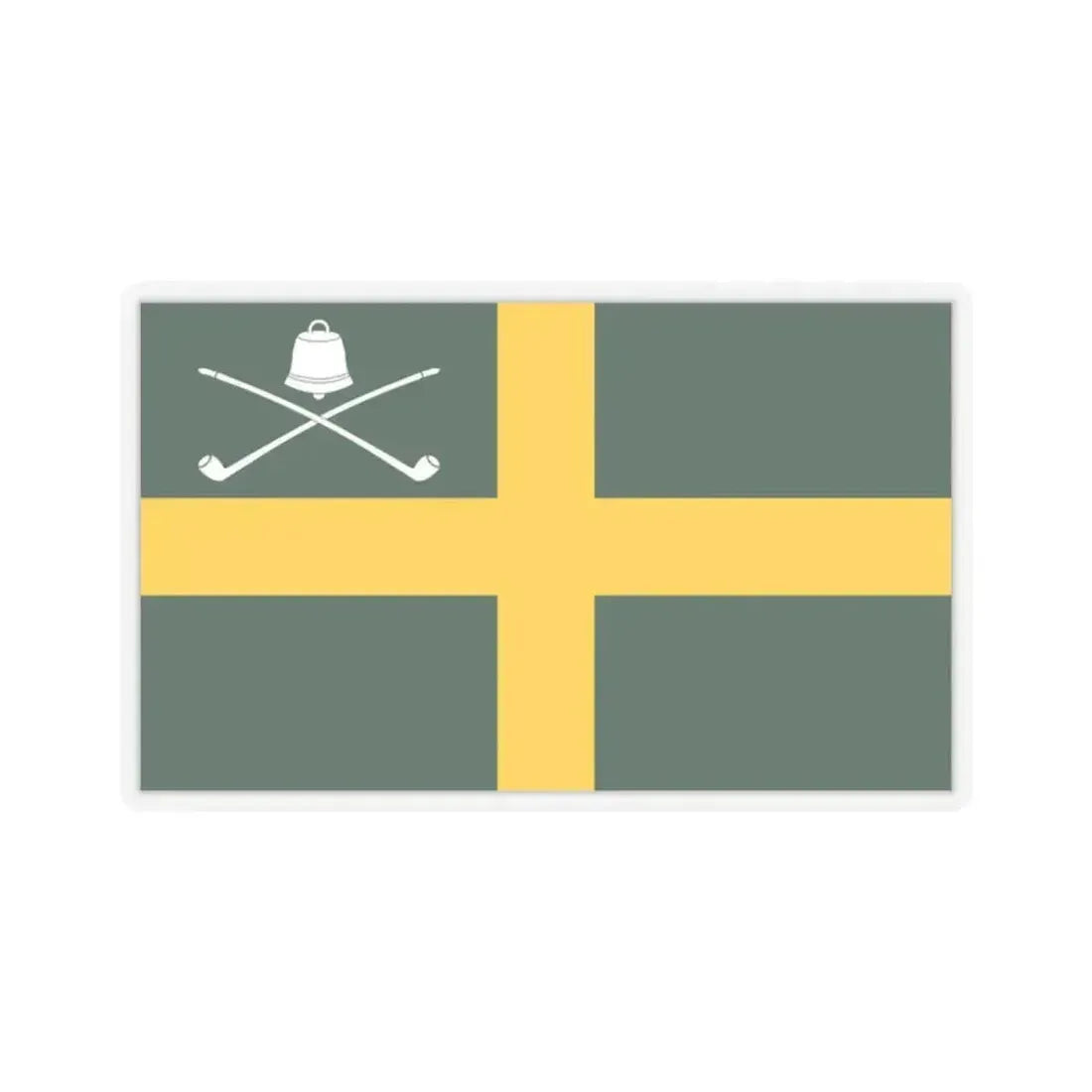 Flag of Wreay UK - STICKER Vinyl Kiss-Cut Decal 2 Inch Transparent - The Sticker Space