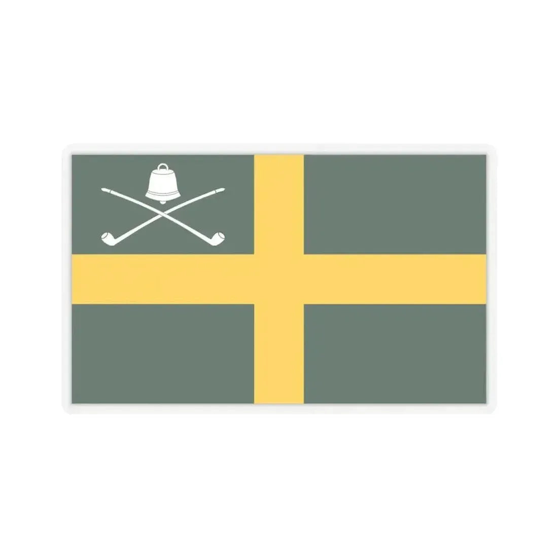 Flag of Wreay UK - STICKER Vinyl Kiss-Cut Decal 4 Inch Transparent - The Sticker Space