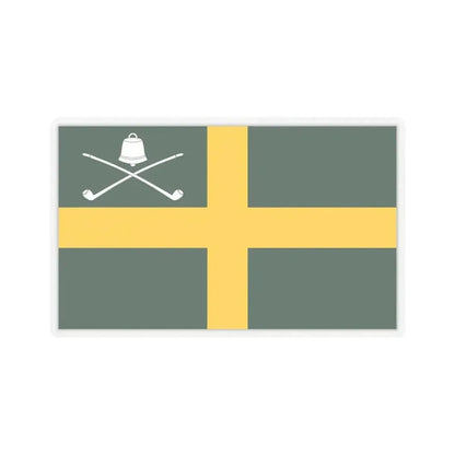 Flag of Wreay UK - STICKER Vinyl Kiss-Cut Decal 4 Inch Transparent - The Sticker Space