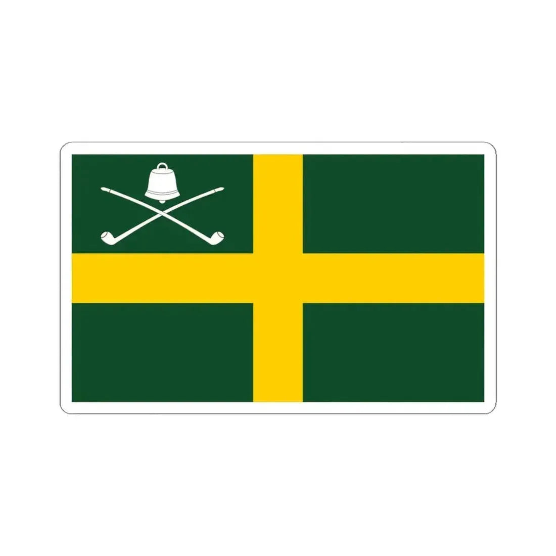 Flag of Wreay UK - STICKER Vinyl Kiss-Cut Decal 4 Inch White - The Sticker Space