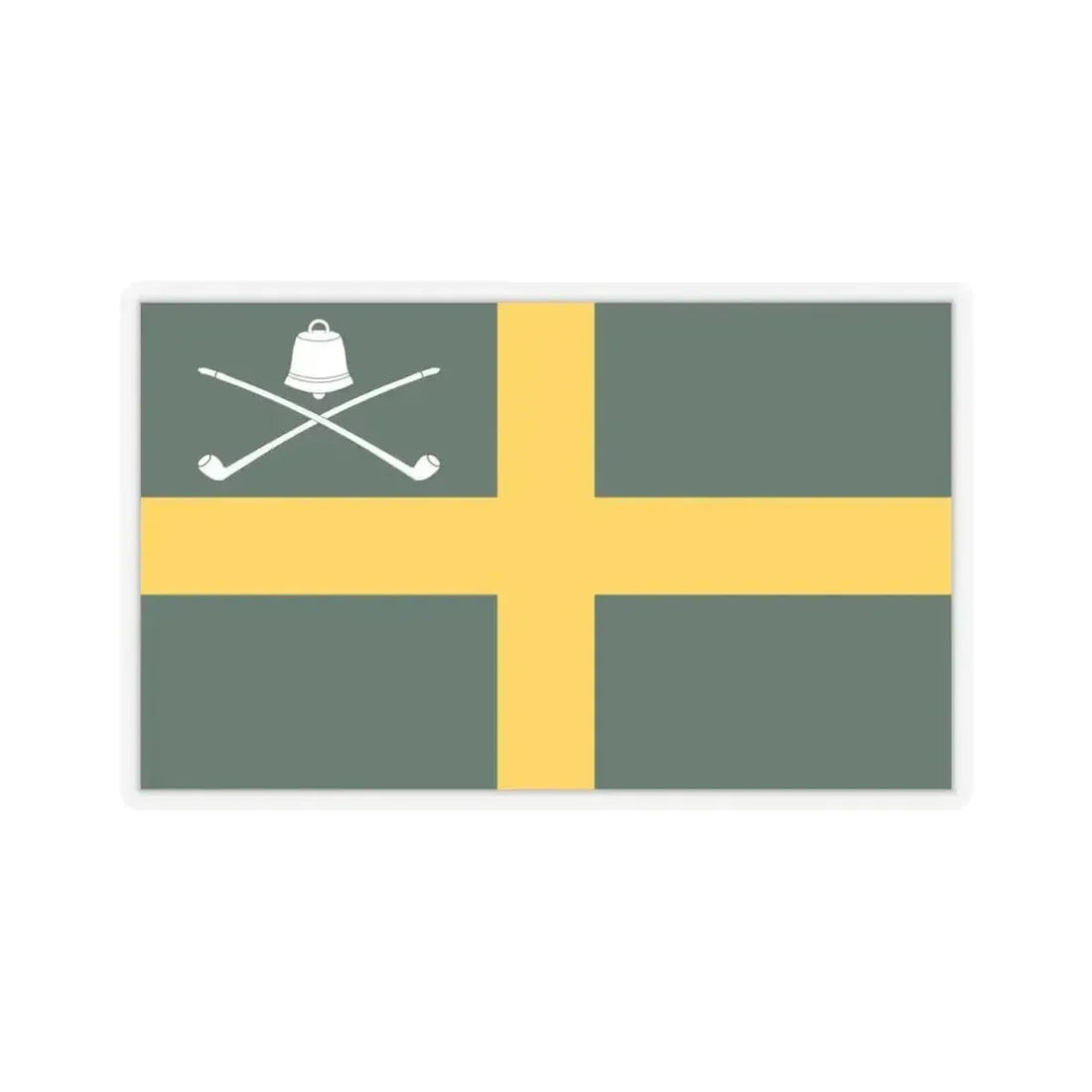 Flag of Wreay UK - STICKER Vinyl Kiss-Cut Decal 6 Inch Transparent - The Sticker Space