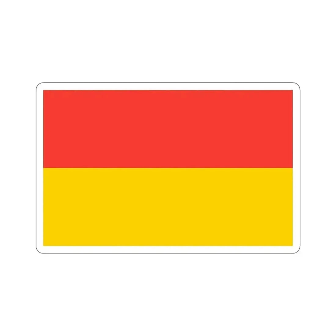 Flag of Wrocław Poland STICKER Vinyl Die-Cut Decal 4 Inch - The Sticker Space