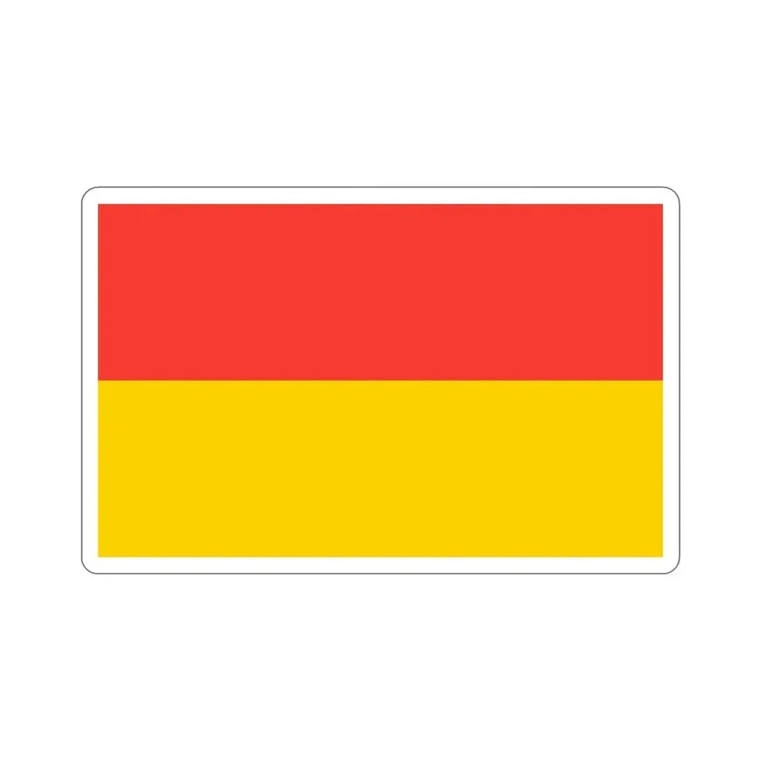 Flag of Wrocław Poland STICKER Vinyl Die-Cut Decal 4 Inch - The Sticker Space