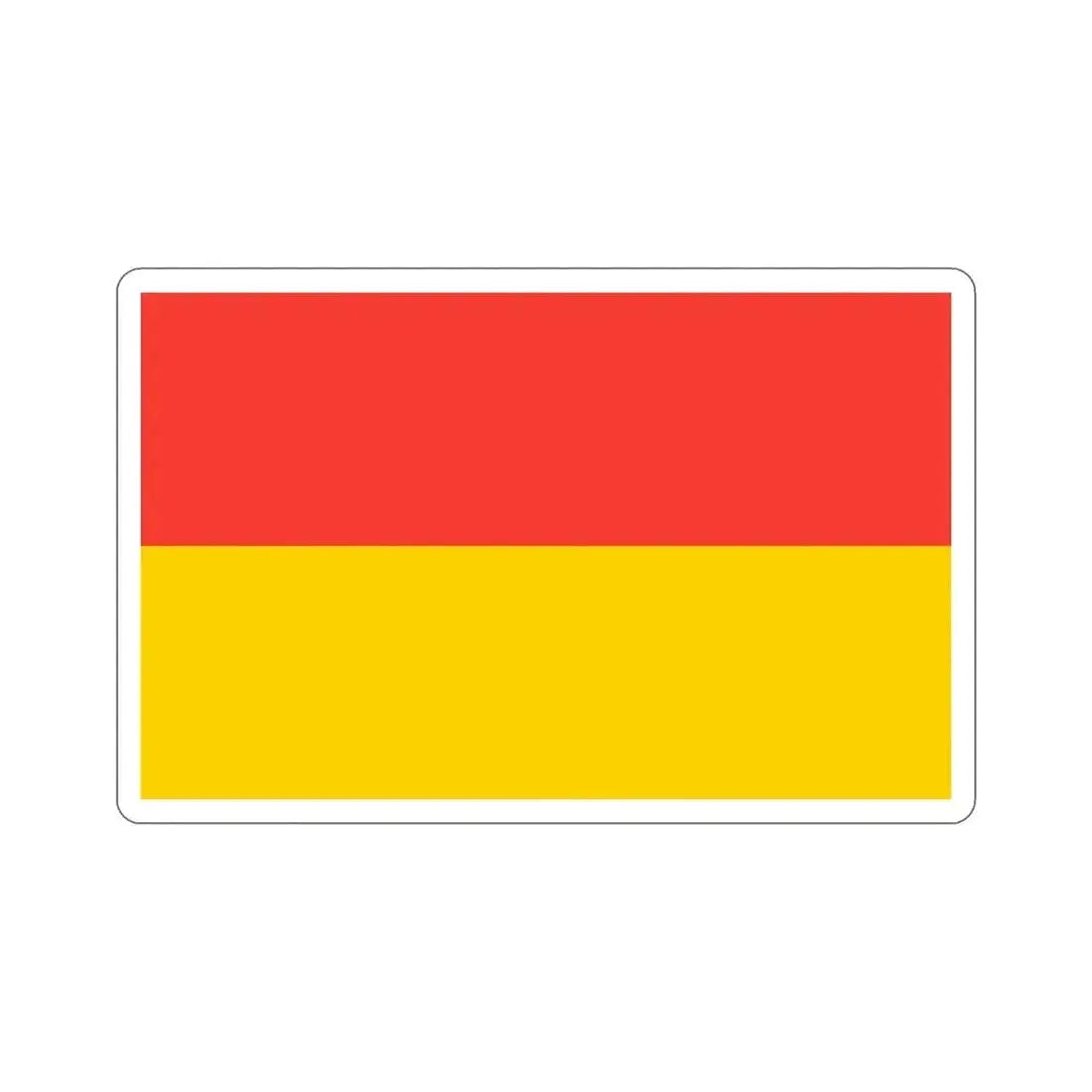 Flag of Wrocław Poland STICKER Vinyl Die-Cut Decal 5 Inch - The Sticker Space
