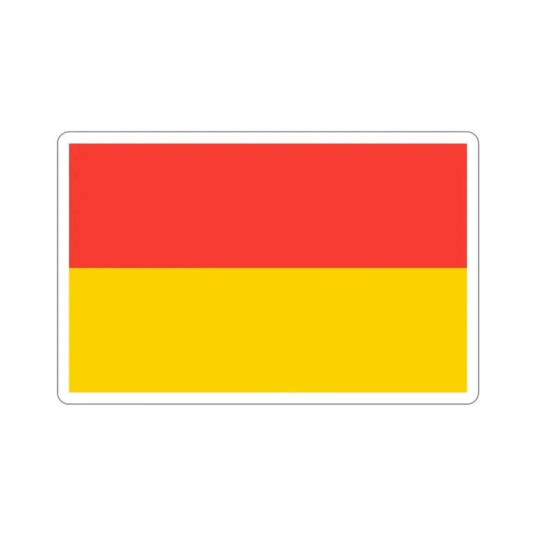 Flag of Wrocław Poland STICKER Vinyl Die-Cut Decal 5 Inch - The Sticker Space
