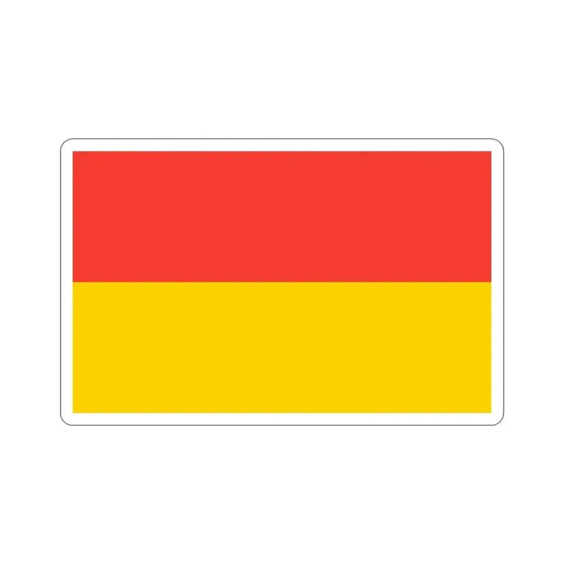 Flag of Wrocław Poland STICKER Vinyl Die-Cut Decal - The Sticker Space