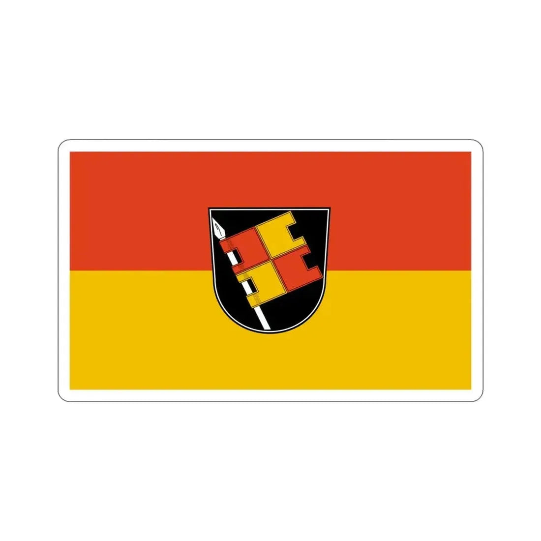 Flag of Würzburg 2 Germany STICKER Vinyl Die-Cut Decal 5 Inch - The Sticker Space
