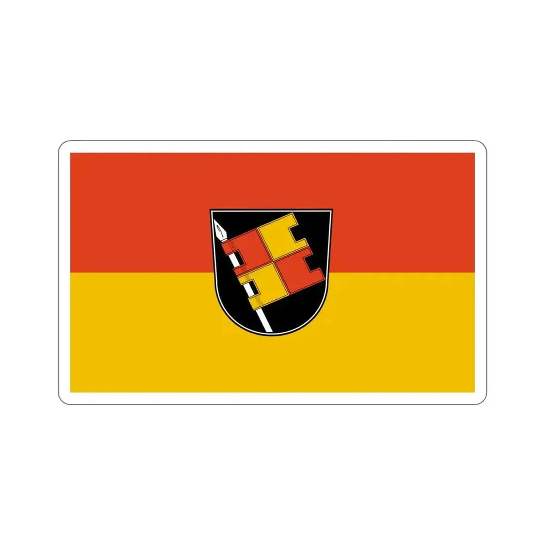 Flag of Würzburg 2 Germany STICKER Vinyl Die-Cut Decal 6 Inch - The Sticker Space