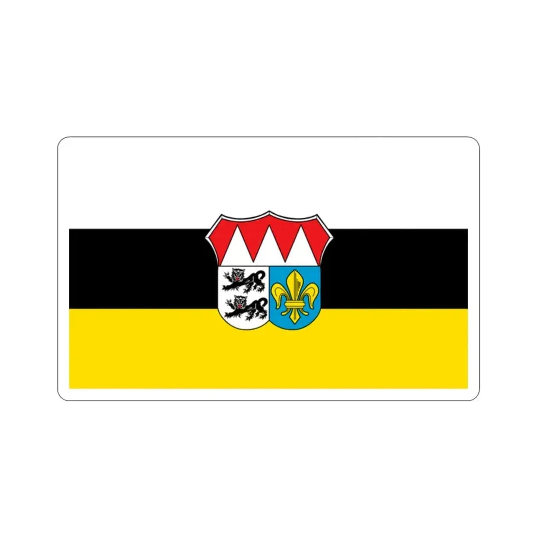 Flag of Würzburg Germany STICKER Vinyl Die-Cut Decal 2 Inch - The Sticker Space