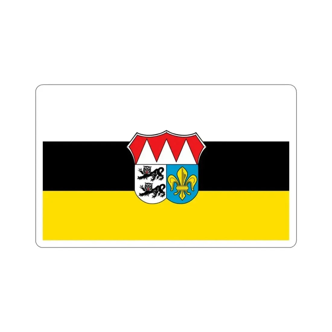 Flag of Würzburg Germany STICKER Vinyl Die-Cut Decal 3 Inch - The Sticker Space