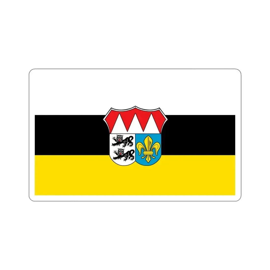Flag of Würzburg Germany STICKER Vinyl Die-Cut Decal 5 Inch - The Sticker Space