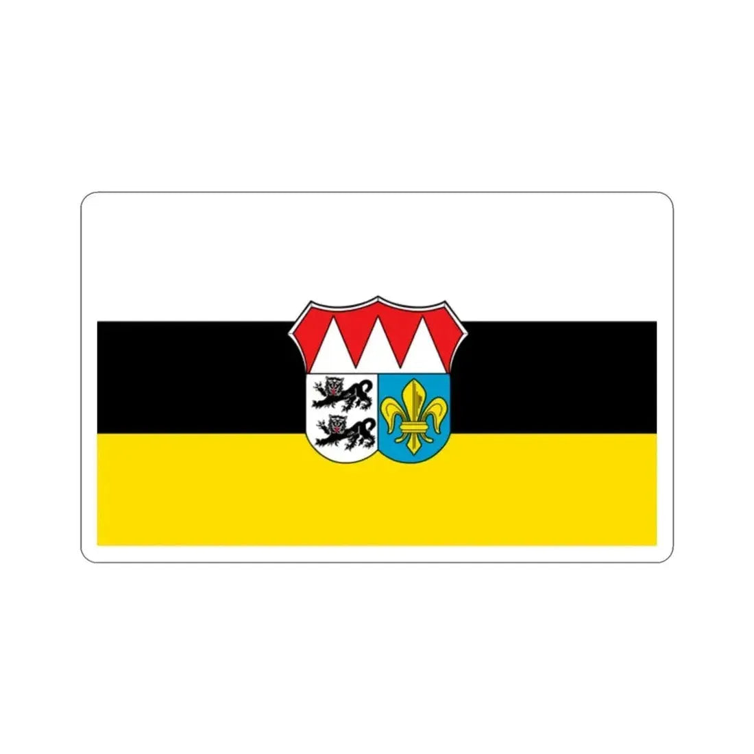 Flag of Würzburg Germany STICKER Vinyl Die-Cut Decal - The Sticker Space
