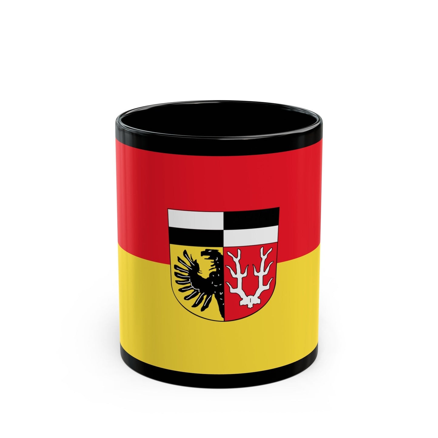 Flag of Wunsiedel Germany - Black Coffee Mug-11oz-The Sticker Space