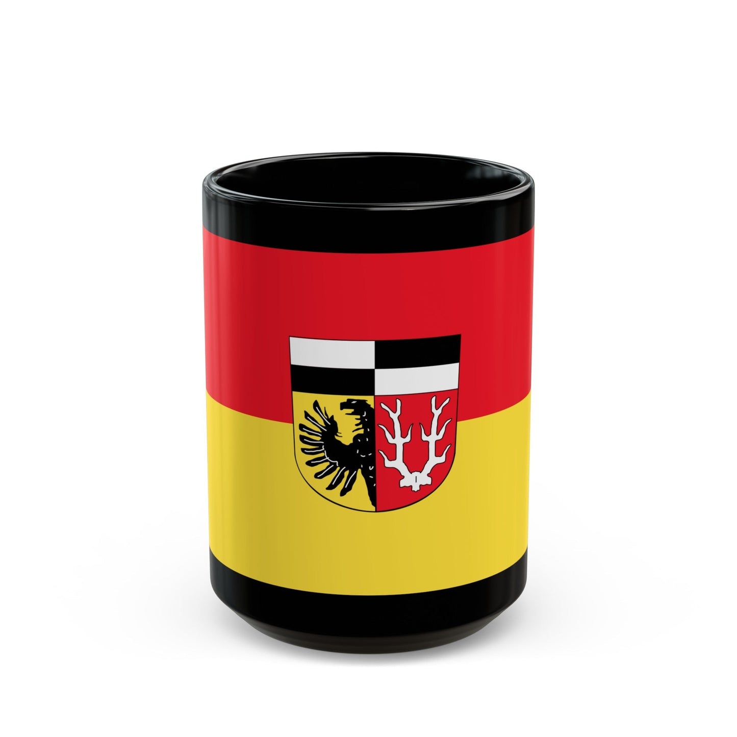 Flag of Wunsiedel Germany - Black Coffee Mug-15oz-The Sticker Space