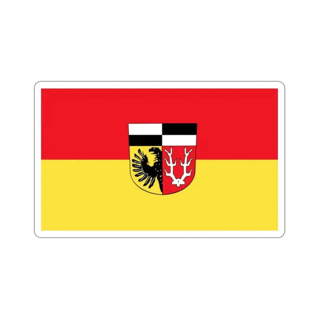 Flag of Wunsiedel Germany STICKER Vinyl Die-Cut Decal 2 Inch - The Sticker Space