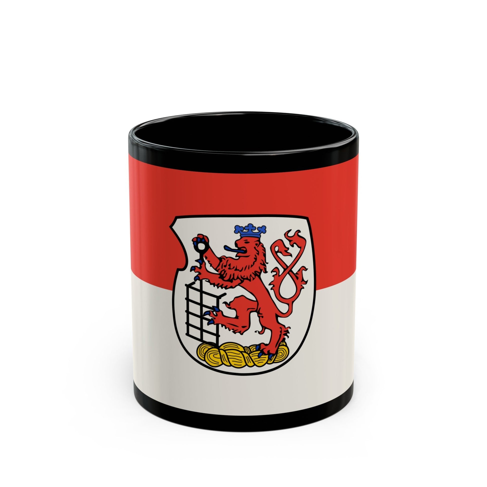 Flag of Wuppertal Germany - Black Coffee Mug-11oz-The Sticker Space