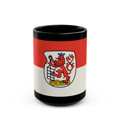 Flag of Wuppertal Germany - Black Coffee Mug-15oz-The Sticker Space