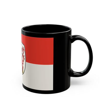 Flag of Wuppertal Germany - Black Coffee Mug-The Sticker Space