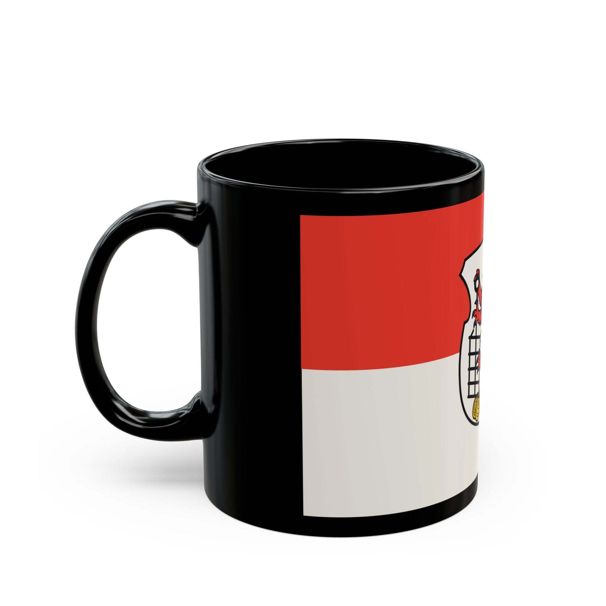 Flag of Wuppertal Germany - Black Coffee Mug-The Sticker Space