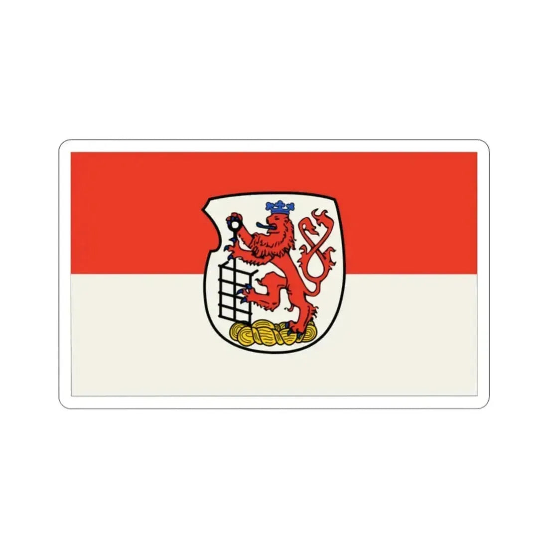 Flag of Wuppertal Germany STICKER Vinyl Die-Cut Decal 2 Inch - The Sticker Space