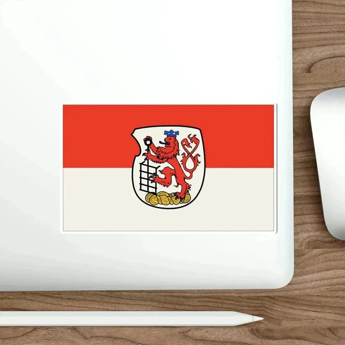 Flag of Wuppertal Germany STICKER Vinyl Die-Cut Decal - The Sticker Space
