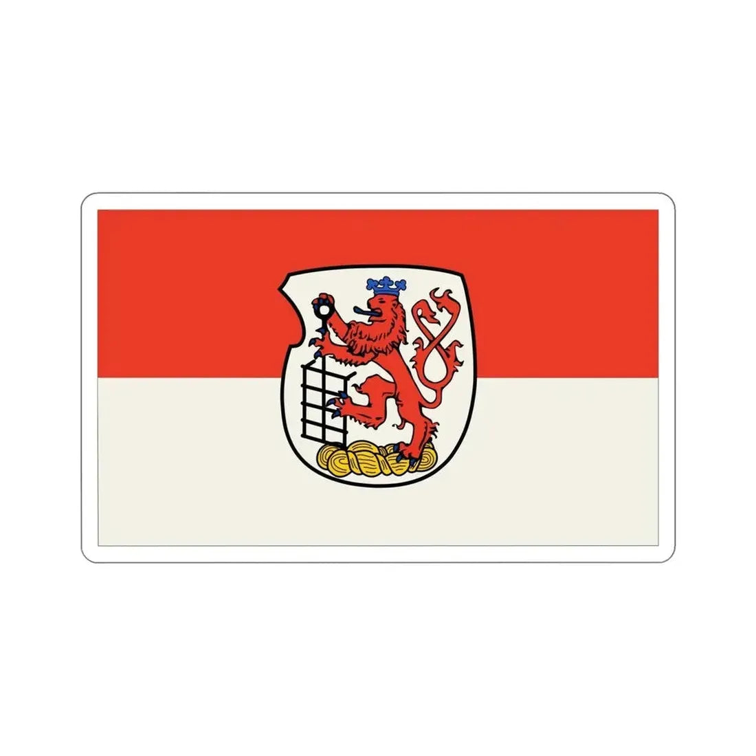 Flag of Wuppertal Germany STICKER Vinyl Die-Cut Decal - The Sticker Space