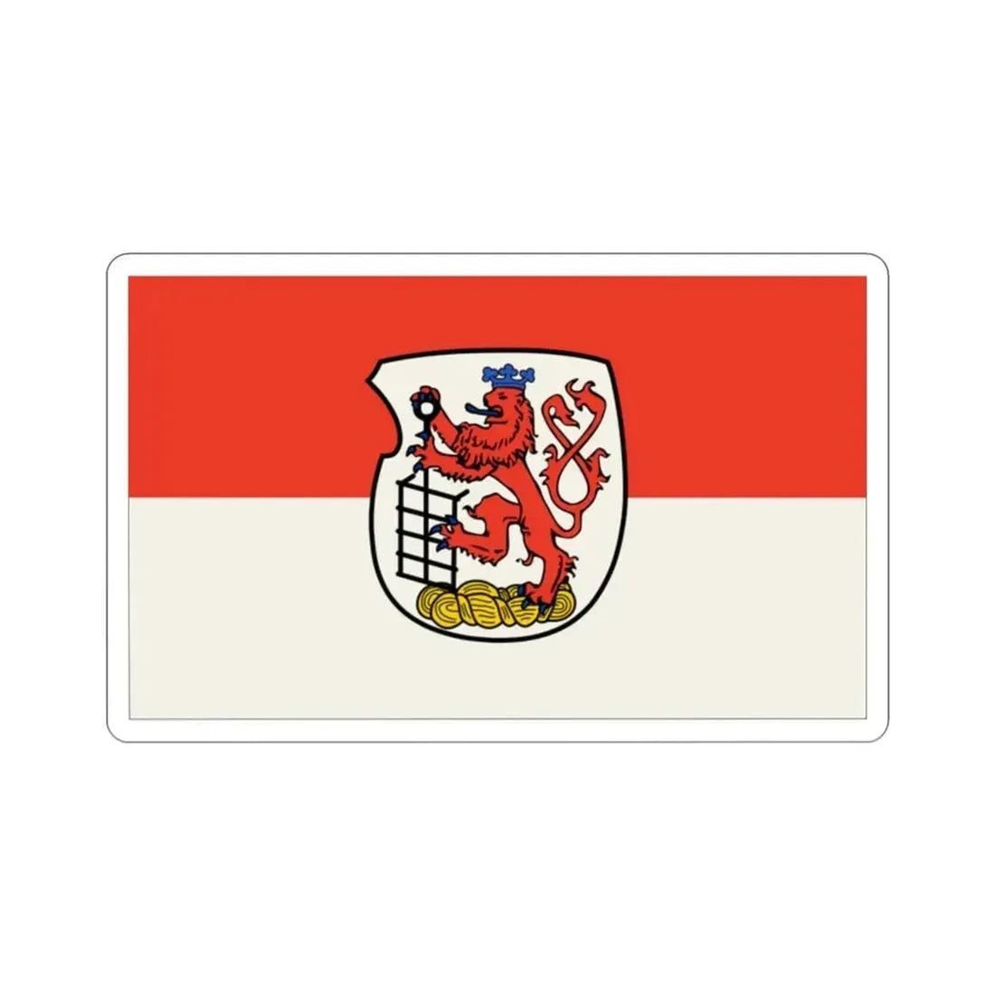 Flag of Wuppertal Germany STICKER Vinyl Die-Cut Decal - The Sticker Space