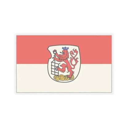 Flag of Wuppertal Germany - STICKER Vinyl Kiss-Cut Decal 3 Inch Transparent - The Sticker Space