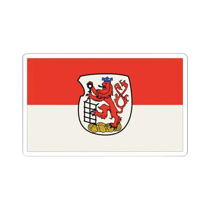 Flag of Wuppertal Germany - STICKER Vinyl Kiss-Cut Decal 3 Inch White - The Sticker Space
