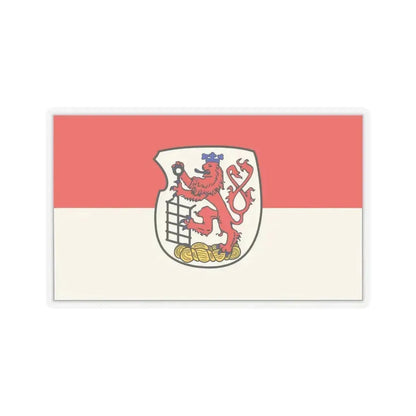 Flag of Wuppertal Germany - STICKER Vinyl Kiss-Cut Decal 4 Inch Transparent - The Sticker Space