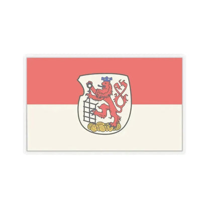 Flag of Wuppertal Germany - STICKER Vinyl Kiss-Cut Decal 6 Inch Transparent - The Sticker Space