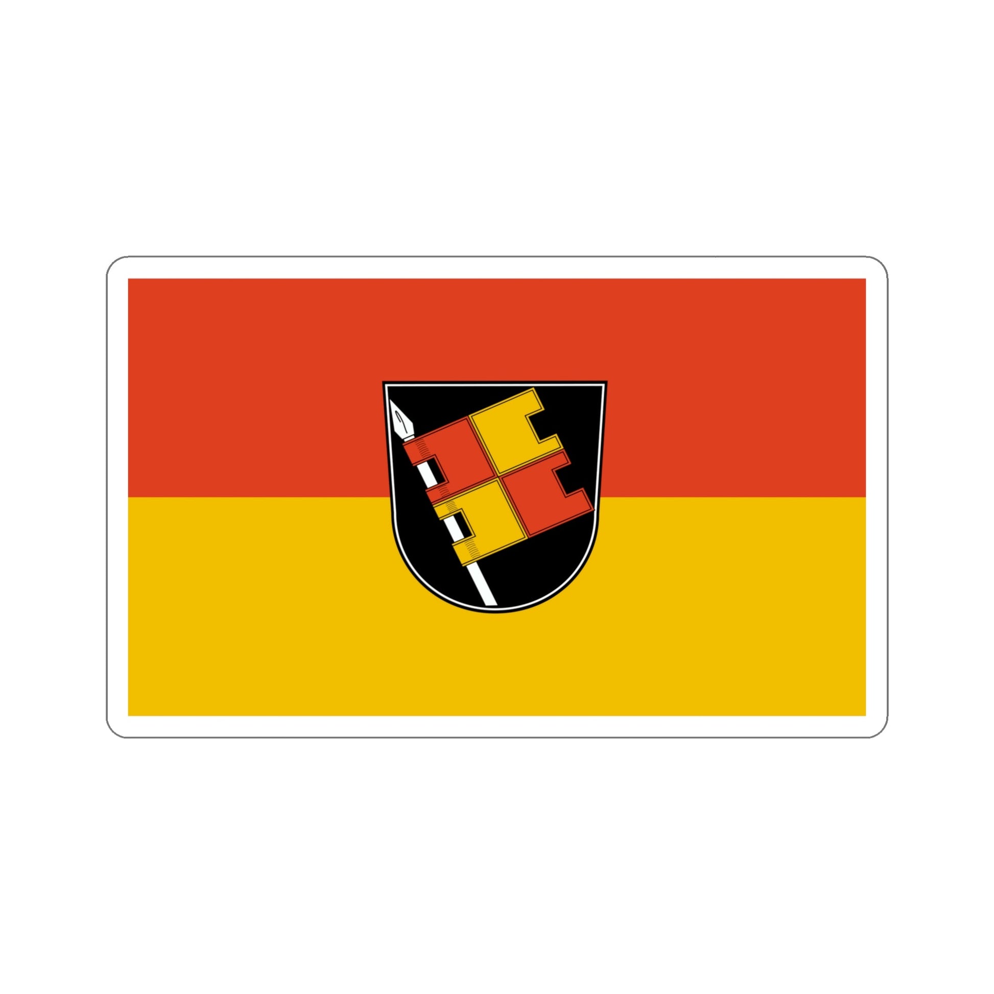 Flag of Würzburg 2 Germany STICKER Vinyl Die-Cut Decal-5 Inch-The Sticker Space