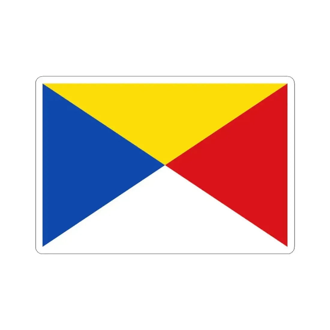 Flag of Wuustwezel (Belgium) STICKER Vinyl Kiss-Cut Decal 3 Inch White - The Sticker Space