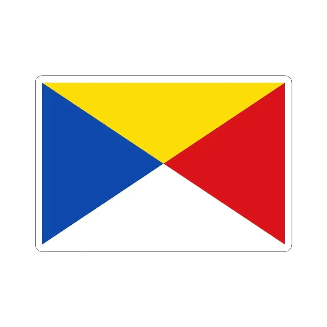 Flag of Wuustwezel (Belgium) STICKER Vinyl Kiss-Cut Decal 4 Inch White - The Sticker Space