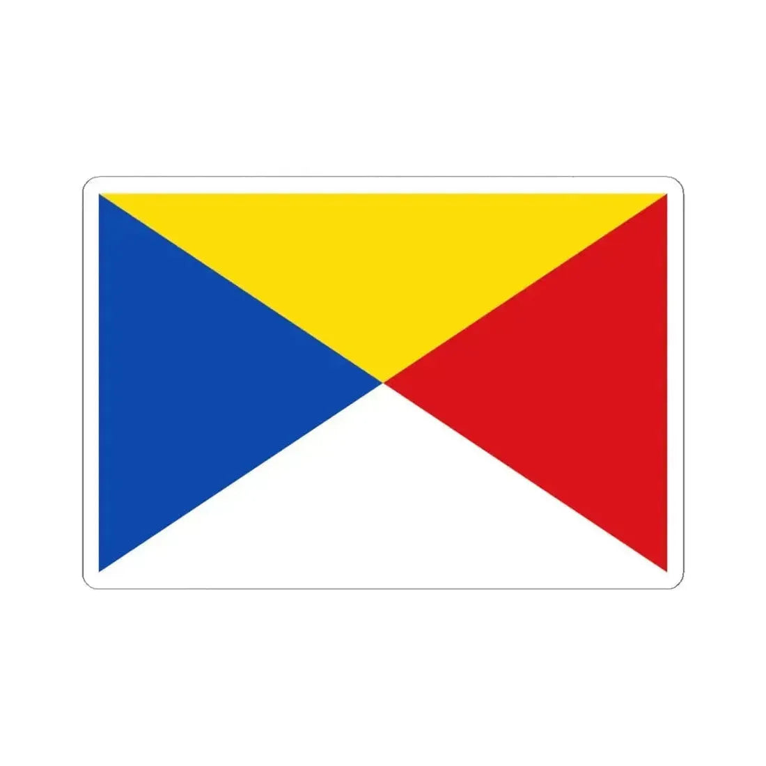 Flag of Wuustwezel (Belgium) STICKER Vinyl Kiss-Cut Decal 6 Inch White - The Sticker Space