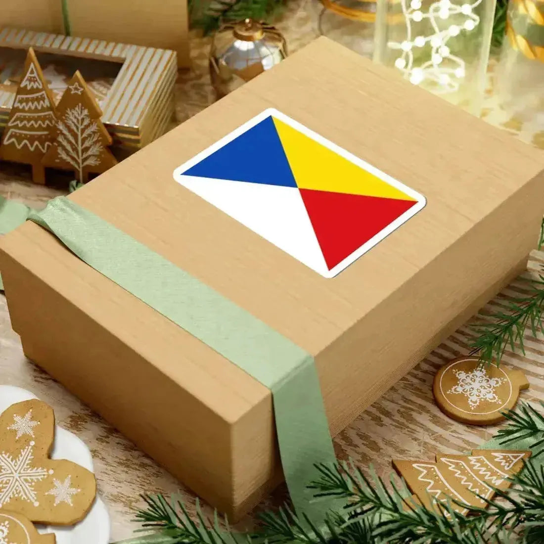 Flag of Wuustwezel (Belgium) STICKER Vinyl Kiss-Cut Decal - The Sticker Space