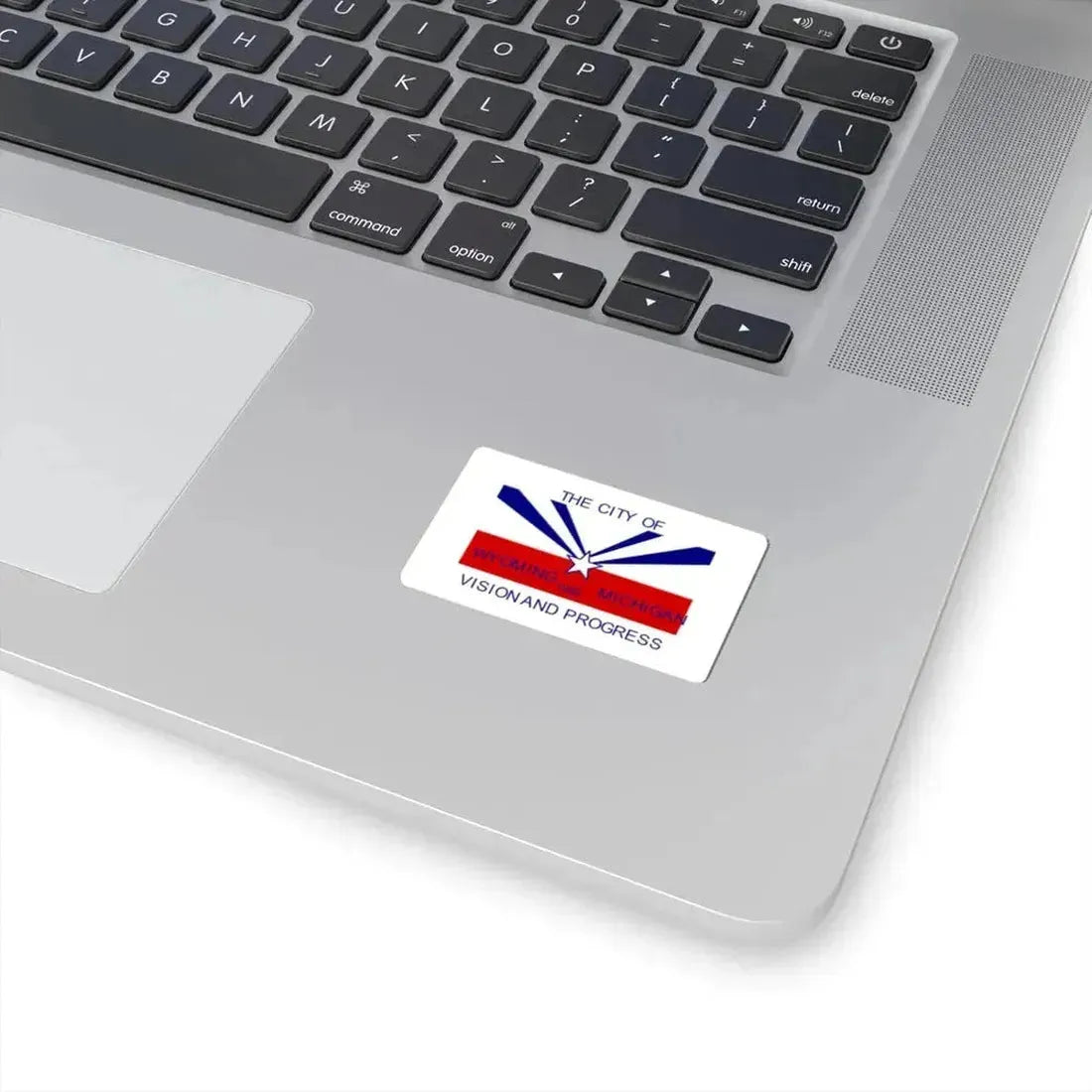 Flag of Wyoming Michigan (United States) STICKER Vinyl Kiss-Cut Decal - The Sticker Space